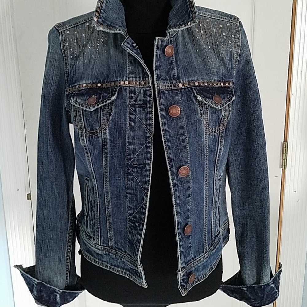 American Eagle Embellished Denim jacket